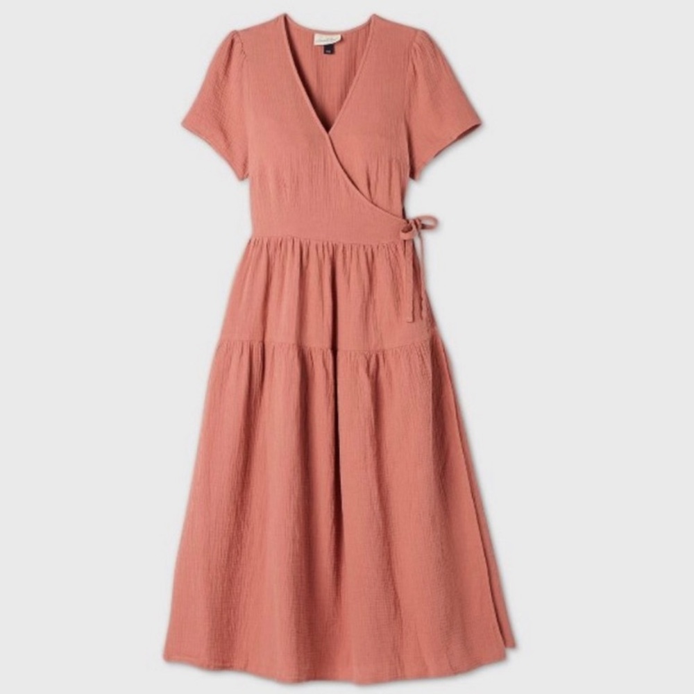 Universal Thread Target Pink Wrap Maxi Dress